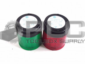 ALLEN BRADLEY 855T-B24TL3 /B GREEN AND 855T-B24TL4 /B RED STACK LIGHTS