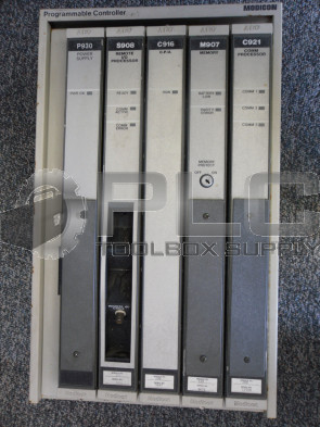 MODICON P1-984A-832 SLOT RACK WITH P930 S908 C916 M907 C921