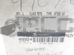 NEW SQUARE D CONTROL TRANSF0RMER CLASS 9070 TYPE KF 300D3 09924
