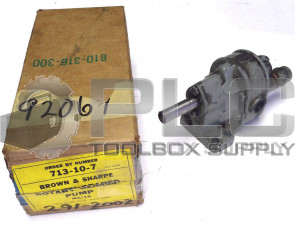 BROWN & SHARP ROTARY GEARED PUMP 713-10-7 NO. 1S
