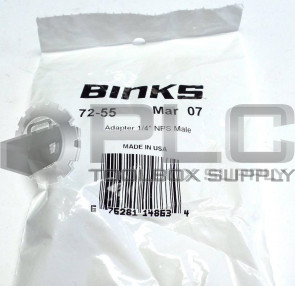 NEW BINKS 72-55 ADAPTER 1/4'' NPS MALE