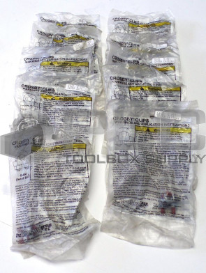 NEW LOT OF 10 3/16" G-450 CROSBY WIRE ROPE CABLE CLAMPS CLIP G450 RED U BOLT