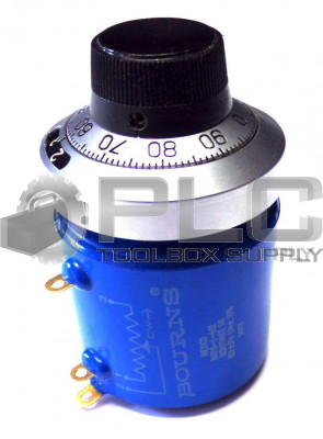 NEW BOURNS 3400S-1-502 POTENTIOMETER WIREBOUND RESISTANCE 5K W/KNOB