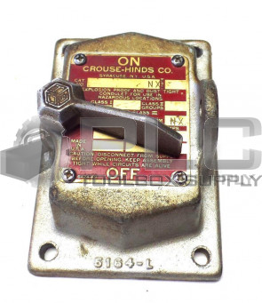 CROUSE HINDS 5164-L EFSC-1129 EFSC1129 ON/OFF OPERATED FRONT SWITCH NX