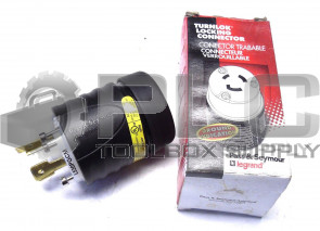 NEW PASS & SEYMOUR L530PGCM TURNLOK PLUG 3W 30A 125V