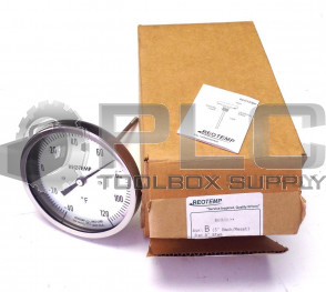 NEW REOTEMP MODEL B BIMETAL THERMOMETER 5" BACK -40/120F