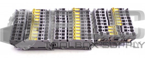 LOT OF 29 ALLEN BRADLEY 1492-LKD3 KNIFE DISCONNECT FEED-THROUGH