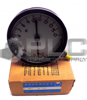NEW ASHCROFT 250-2362-A GAUGE 0-15 PSI