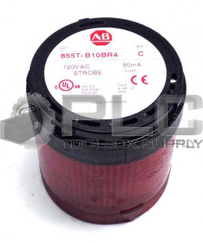 ALLEN BRADLEY 855T-B10BR4 CONTROL TOWER STACK LIGHT RED STROBE