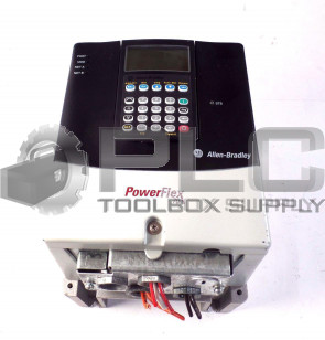 ALLEN BRADLEY POWERFLEX 70 AC DRIVE 20AD1P1A0AYNANNN 0.5 HP WITH 20-HIM-A3