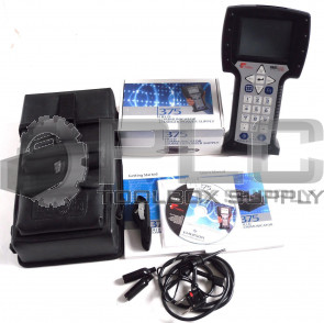 EMERSON 375 FIELD COMMUNICATOR W/BATTERY PACK, MANUALS, POWER SUPPLY AND CHARGER