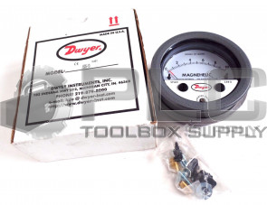 NEW DWYER 605-10 MAGNEHELIC DIFFERENTIAL PRESSURE INDICATING TRANSMITTER 0-10
