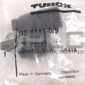 NEW TURCK BS 4151-0/9 INSPECTION CONNECTOR