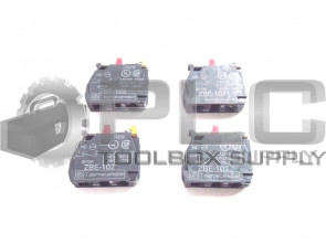 NEW SCHNEIDER ELECTRIC ZBE-102 CONTACT BLOCK LOT OF FOUR