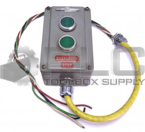 ALLEN BRADLEY 800T-2TZL ELECTRICAL ENCLOSURE 800T-D6A 800T-XA GREEN PUSHBUTTONS