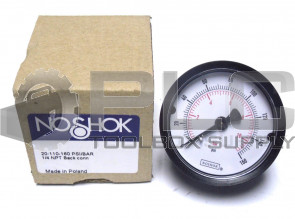 NEW NOSHOK 20-110-160 PSI/BAR 1?4" NPT BACK CONN