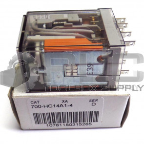 NEW ALLEN BRADLEY 700-HC14A1-4 SERIES D CONTROL RELAY