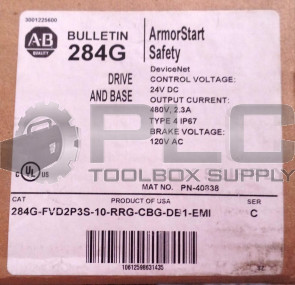 NEW ALLEN BRADLEY 284G-FVD2P3S-10-RRG-CBG-DB1-EMI ARMORSTART 280G-FS-10-RG