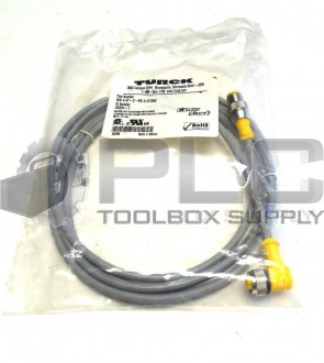 NEW TURCK WK4.4T-2-RS4.4T/S90 EUROFAST MOLDED CORDSET