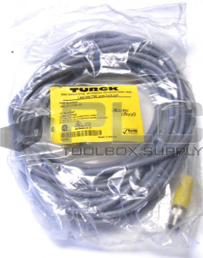 NEW TURCK WKC 8T-10-RSC 8T U99-17756 - EUROFAST MOLDED CORDSET