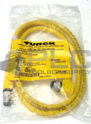 NEW TURCK WKC 4.4T-1-RSC 4.4T/S1587 4 PIN M/90 F CBL-EURO-18AWG SGL-TPE-1M