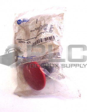 NEW ALLEN BRADLEY 800EP-MJ4 MUSHROOM PUSH BUTTON RED