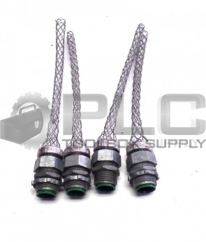 LOT OF 4 NEW FLEXCOR BOX30 WIRE GRIP 1/2INCH .3-.43DIA CABLE