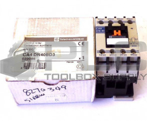 NEW TELEMECANIQUE CA4DN40BD3 CONTROL RELAY 24VDC CA4 DN40BD3 