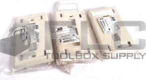 NEW LOT OF 3  HUBBELL DP13OW FACE PLATE OFFICE WHITE DP130W