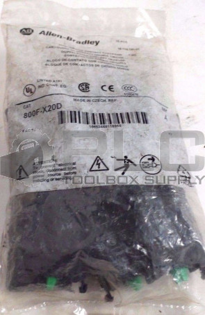 NEW ALLEN BRADLEY 800F-X20D CONTACT CARTRIDGE BLOCK SWITCH PACK OF 10