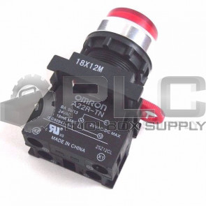 NEW OMRON A22RLTR24A10M RED LED PB SWITCH A22R-TN