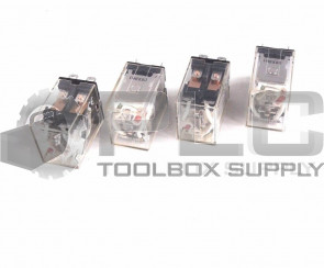 LOT OF 4 OMRON LY2N 110/120VAC IEC255 10A 110VAC RELAY