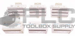 LOT OF 3 ALLEN BRADLEY 1794-IB16 /A INPUT MODULE w/ 1794-TB3 /A TERMINAL BLOCK