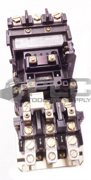 ALLEN BRADLEY 509-C0D /B STARTER W/ CC236 W/ 40185-800-01 W/595-A /C 509-COD