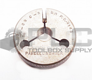 PARCELL & BAUER 7/16-28 C-3 THREAD RING GAGE GO PD.4143