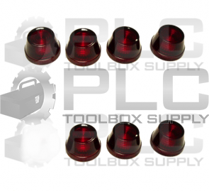 LOT OF 7 NEW ALLEN BRADLEY 800T-N26R PILOT LIGHT LENS RED
