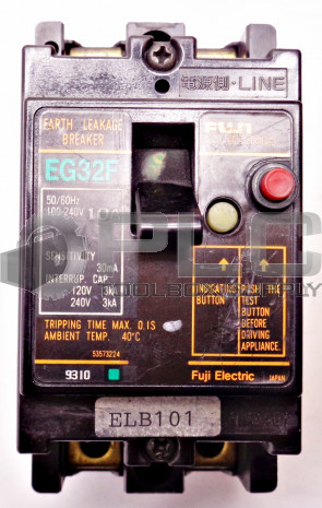 NEW FUJI ELECTRIC EG32F-10-30A-100MA CIRCUIT BREAKER 100-240V EG32F1030A100MA