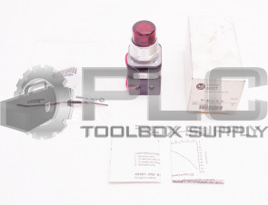 NEW ALLEN BRADLEY 800T-QTH2R SER U 30MM PILOT LIGHT 800T PB PN-184850 RED LENS
