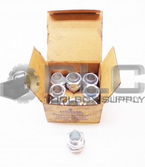 LOT OF 9 NEW APPLETON ST100 1" CONNECTOR FOR LIQUID TIGHT FLEXIBLE METAL CONDUIT