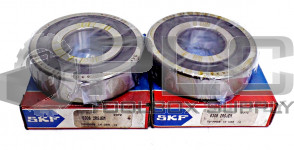 LOT OF 2 NEW SKF 6306 2RSJEM BALL BEARING DUAL SEALED 30X72X19MM