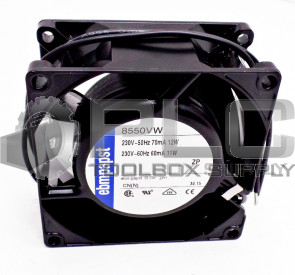 NEW EBM PAPST 8550VW AXIAL FAN 80MM 230VAC 35.9CFM 