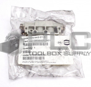 NEW HARTING HAN K4/2-STI-S MALE INSERT SOCKET 09380062601