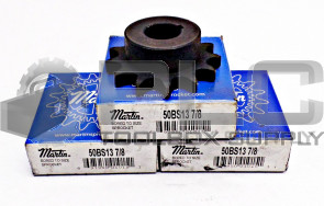 LOT OF 3 NEW MARTIN 50BS13 7/8 SPROCKET ROLLER 5/8 IN
