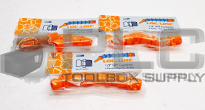 LOT OF 3 NEW LOC-LINE 51805 CONNECTOR ORANGE 1/2IN NPT 4/PACK