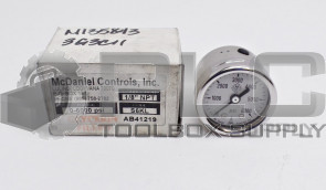 NEW MCDANIEL CONTROLS S6KL GAUGE 0-6000PSI 1/8"NPT