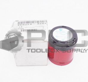 NEW ALLEN BRADLEY 855T-B24BR4 STACK LIGHT RED STROBE 24VAC/DC 855TB24BR4