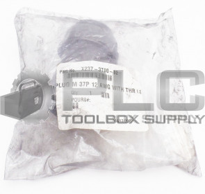 NEW UNKNOWN X237-3T00-B2 PLUG MALE 37PIN 12AWG X2373T00B2