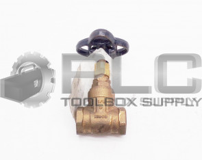 NEW NIBCO T-113 GATE VALVE THREADED 1-1/4IN-NPT CLASS125 BRONZE T113