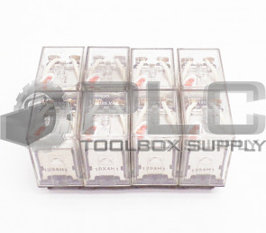 LOT OF 8 OMRON LY2N RELAY 10AMP 24VDC 8PIN
