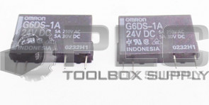 LOT OF 2 NEW OMRON G6DS-1A RELAY 24VDC 5A 250VAC 5A 30VDC
